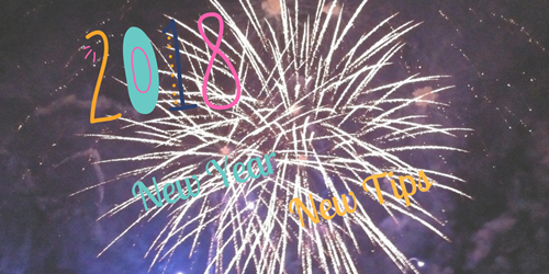 Fireworks and numbers 2018.