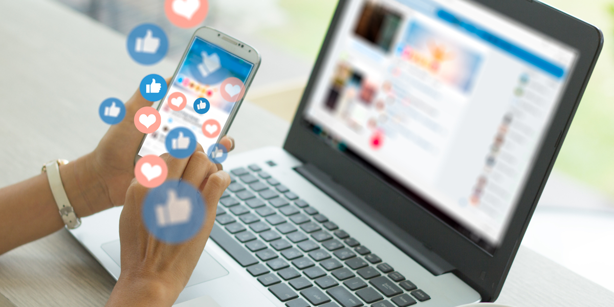 Mobile phone with emojis.