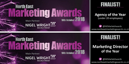 Marketing Awards Finalist banner.